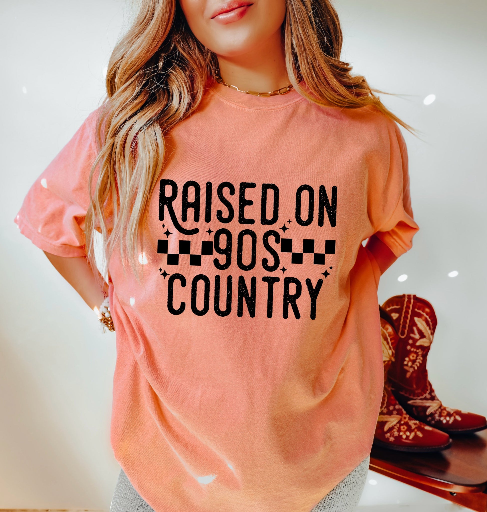 Raised on 90s Country - Comfort Tee-0